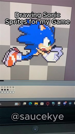 SauceK on Instagram: "Drawing Sonic Sprites for my Sonic Fangame #sonicthehedgehog • • #sonic #pixelart #art #animation #animationart #animations #pixelartist #artist #sonicart #fangame #tails #tailsthefox #knuckles #knucklestheechidna #amy #amyrose #viral #trending #fyp #fypシ"