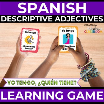 Spanish Descriptive Adjectives Game | Los Adjetivos Vocabulary Activity