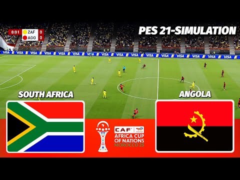 LIVE🔴| SOUTH AFRICA vs ANGOLA - AFRICA CUP OF NATIONS 2025 | PES 21 Simulation