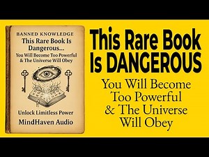 This Rare Book Is Dangerous... You Will Become Too Powerful & The Universe Will Obey