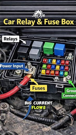 How does the CAR RELAY WORKS.🔥 #shorts #mechanic #javjusfixit #viral #car #relay #carmaintenance