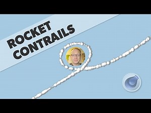 C4D Tutorial - Make Rocket Contrails - Pyro Cluster Shader