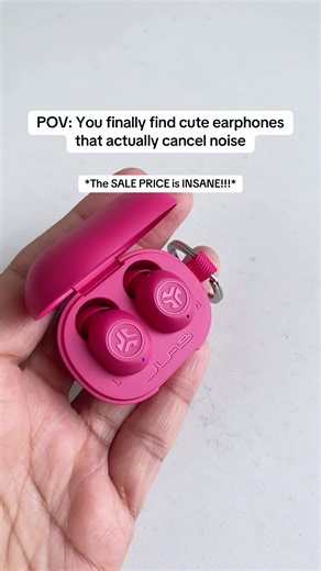 The JLab mini earbuds that actually cancel the noise so you can hear clearly! #noisecancelling #earphones #miniearbuds #jlab #springsale