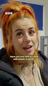 Young mum visits her new temporary housing for the first time