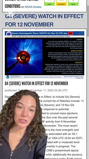 44K views · 330 reactions | A very rare severe geomagnetic storm watch is underway — and if the G4 storm hits, it could make the northern lights visible as far south as Alabama. https://cbsn.ws/48faF2b | CBS News | Facebook