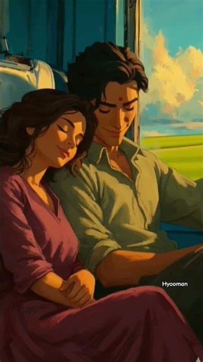 Romantic Train Journey 💖 | Couple Travel Goals | Cute Love Story #shorts