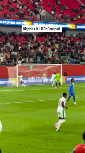 Nigeria takes the lead 🇳🇬1 vs 0 Dr Congo #explore #football #nigeria #drcongo | Damian Sports Zone