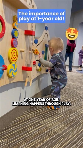 Playtime is SERIOUS BUSINESS for your 1-year old! 👶🏼