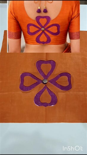 Beautiful and easy blouse back design for beginners & tailors.