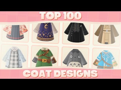Top 100 Custom Coat Designs For Animal Crossing New Horizons!