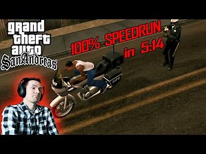 GTA San Andreas - Ingame 100% in 5:14 [SPEEDRUN]