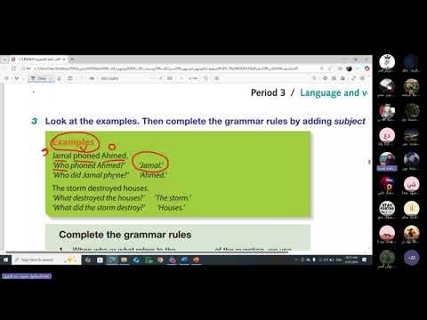 subject and object questions + negative questions
