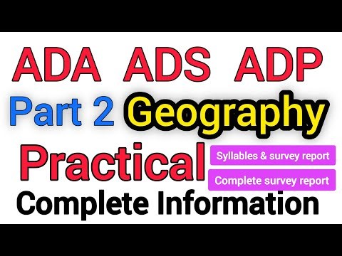 BA BSC Part 2 geography practical / survey report / syllabus/Complete information about practical/PU