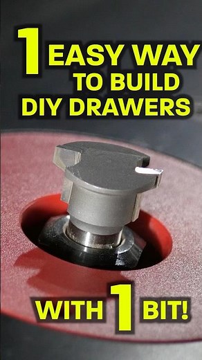 1 EASY WAY to BUILD DRAWERS LIKE A PRO! Amana Drawer Lock Bit! #shorts #drawers #cabinet #lock #diy