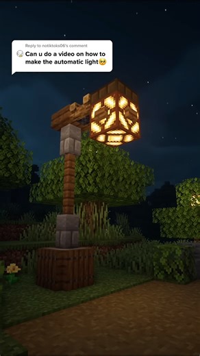 Minecraft Automatic Light Build Design