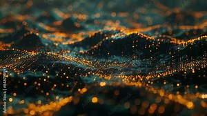 A digital landscape of an emerging economy with nodes of cryptocurrency spreading like wildfire across the nation.