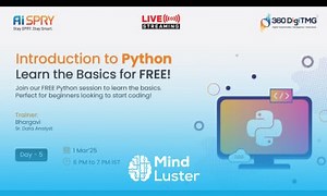 Mind Luster - Learn Python for Beginners Learn Python Basics for FREE Day 5 360DigiTMG