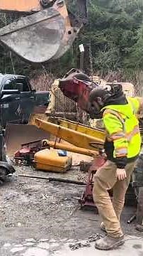 Pulling the power shuttle transmission assembly out of my Case 580 CK Backhoe