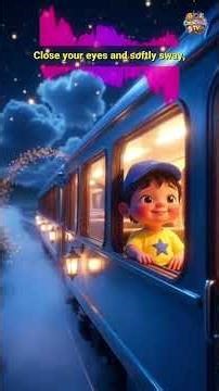 The Night Is Soft 🚂🌙 Dream Train Lullaby | Deep Sleep for Kids | Calm Bedtime Song | CocoChubbyTV