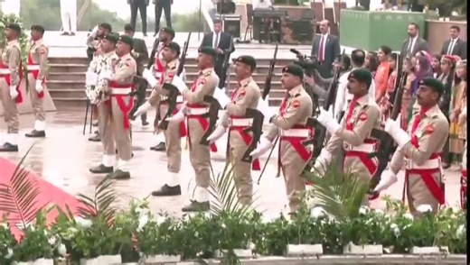 Prime Minister Muhammad Shehbaz Sharif attends flag hoisting ceremony at Pakistan Monument | PTV News