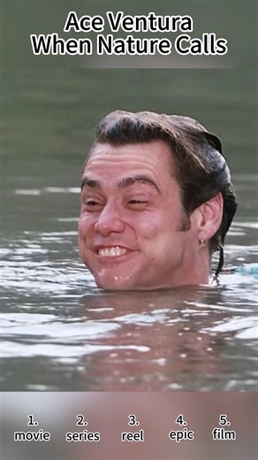 Ace Ventura When Nature Calls (1995) | Waterfall Escape Goes Wrong 😱🌊🐊