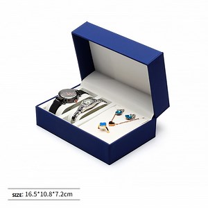 [Hot Item] China Factory Wholesale Custom Logo Jewelry Gift Display Box, Luxury Jewellery Box, PU Leather Storage Box, Watch Box Cases with Flocking for Packaging