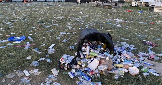 Volunteers at the Indianapolis Motor Speedway help with the 'greatest spectacle in trash clean-up'