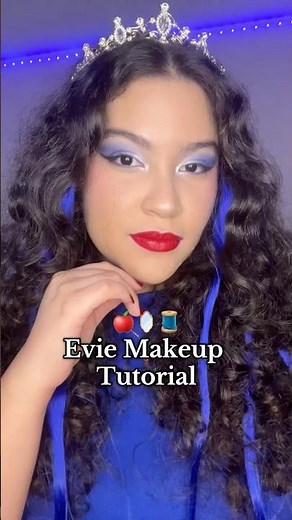 Evie from Descendants makeup tutorial🍎🪞🧵 #descendants #disneychannel #halloween #halloweencostume