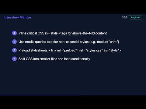 What is Render-Blocking CSS? Critical Rendering Path Explained