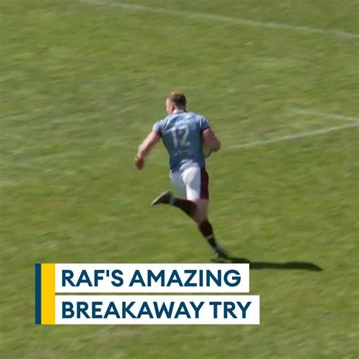 44K views · 184 reactions | End to end - watch Will Lamonts incredible breakaway try  The RAF took the Royal Navy to the absolute limit in an epic encounter. Watch the full Inter Service Rugby Championship opener  https://brnw.ch/21wJ3Ss | Forces News | Facebook