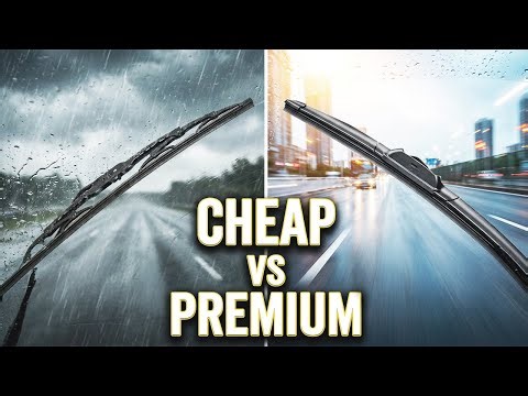 Cheap vs Premium Wiper Blades – Rain Visibility Test