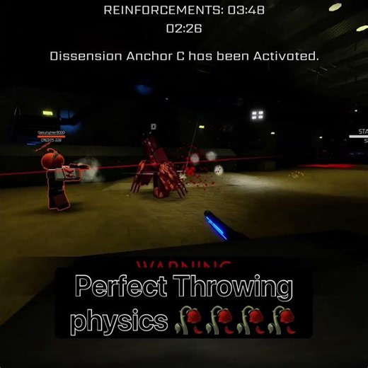 Perfect throwing physics 🥀 #Roblox #ContactA888 #CA888