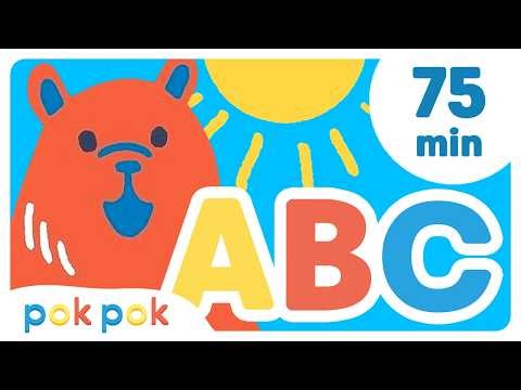 75 MINUTES of ABCs, Crafts, Colors & More! 🔢 | Low Stimulation Learning | Pok Pok