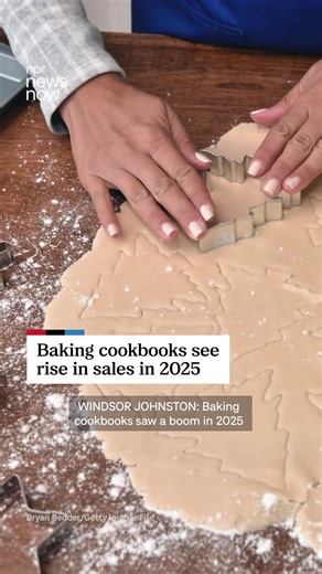 Baking cookbooks saw a boom in 2025, with an 80% growth over the past 12 months. That's bucking a trend in cookbooks, which saw overall sales down this year. Brenna Connor, who analyzes the U.S. book market for the research company Circana, said the double-digit growth was a surprise. Instead of going to a bakery to buy a $4 cookie, Connor said she believes more people want to save money by making those cookies at home. Circana also tracks grocery store sales, and Connor says there's been an upt