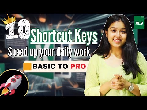 ✅10 Most Powerful Excel Shortcut Keys to Make you work Faster! || Advance Excel