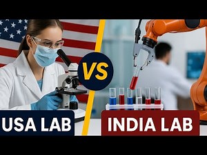 "USA Lab vs India Lab 🔬 | Major Differences Explained | DMLT | High Salary Jobs Abroad"