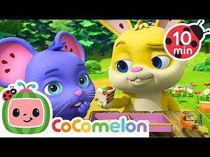 Lunch Time 🍰🍰 CoComelon JJ's Animal Time | Animal Songs