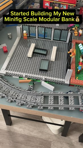 Building a Modular Minifig Scale Bank Tower