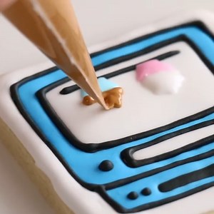 Gender reveal cookie decorating idea! A bun in the oven! 🤗 #cookies #genderreveal #bakinglove | The Icing Artist