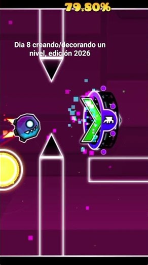 Dia 8 creando/decorando un nivel #geometrydash #gd