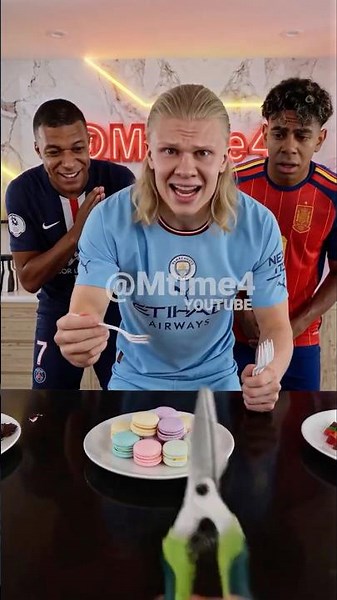 Haaland Lost Every Fork Except the Carrot One 🥕😭 #parody #football #haaland