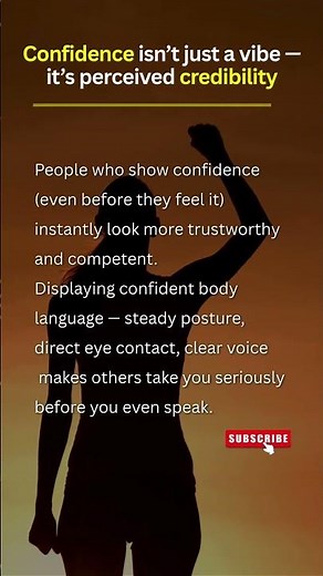 Confidence = Credibility: Why People Believe You (Psychology Explained) #lawofattraction #psychology