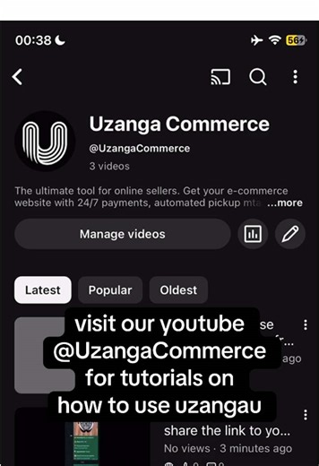 We got tutorials for everything you need to get started on our youtube channel. UzangaCommerce