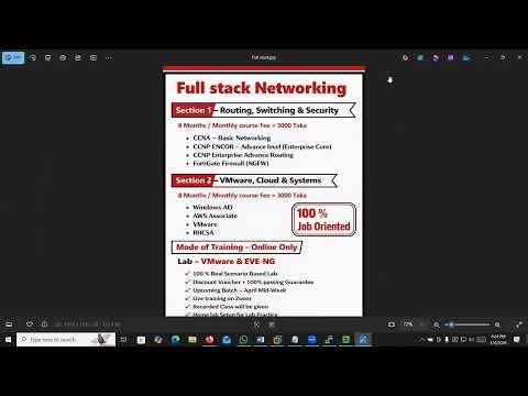 Full Stack Networking - Demo Class