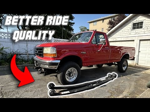 HOW TO REPLACE FRONT LEAF SPRINGS & SHACKLES (OBS FORD F350 & 250 4X4)
