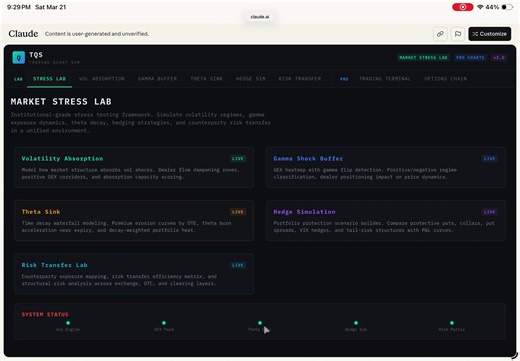 Trading Quant Sim- demo
