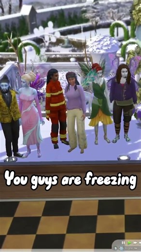 My guests all nearly froze to death #sims4 #shorts