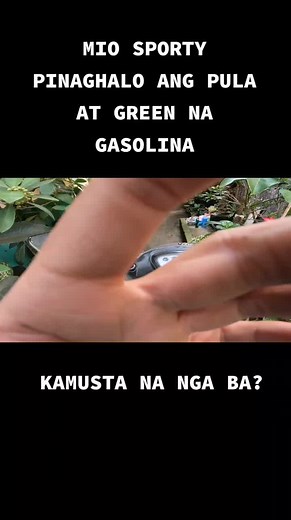 MIO SPORTY Pinaghalo ang Pula at Green na Gasolina