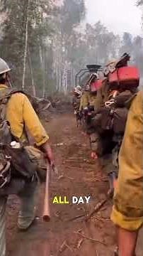 This man gets PAID to jump into wildfires.
