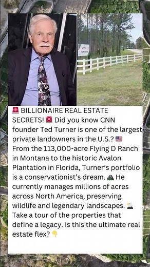 INSIDE THE MASSIVE LAND EMPIRE OF BILLIONAIRE TED TURNER! 🌎🐄